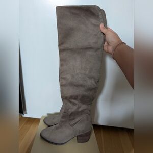 Women's BP Suede Over-The-Knee Boots - Taupe